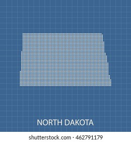 map of North Dakota