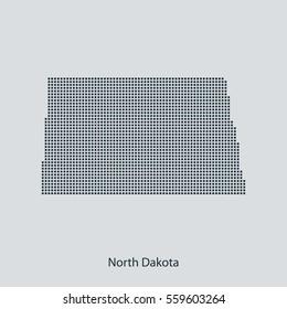 map of North Dakota