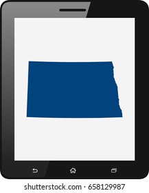 map of North Dakota