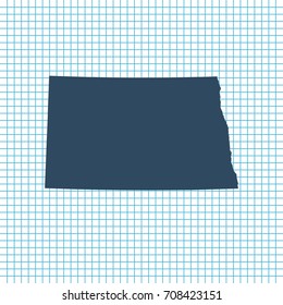 map of North Dakota