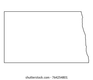 Map of North Dakota