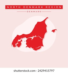 Map - North Denmark (Danmark),North Denmark vector