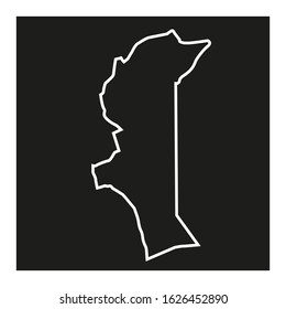 Map from North Eastern region in country of Kenya