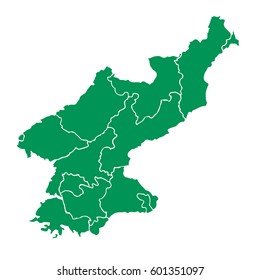 map North Korea