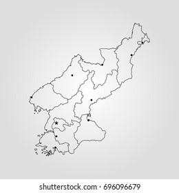 Map of North Korea