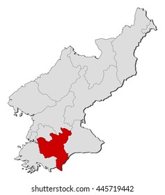 Map - North Korea, North Hwanghae