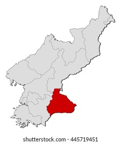 Map - North Korea, Kangwon