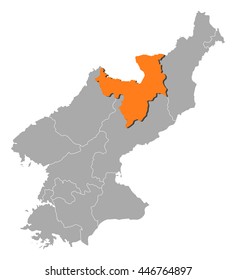 Map - North Korea, Ryanggang