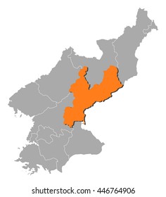 Map - North Korea, South Hamgyong