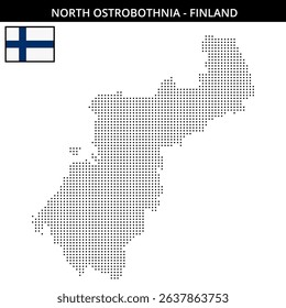 Map of North Ostrobothnia Finland