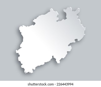 Map of North Rhine-Westphalia