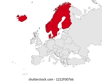 Map of Northern Europe