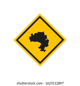 map of Northern region in country of Ghana