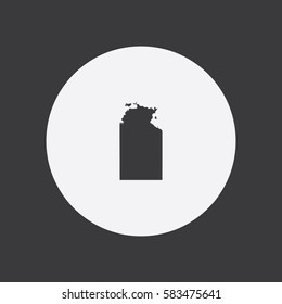 Map of Northern Territory - Australia Vector Illustration

