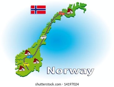 Map of Norway