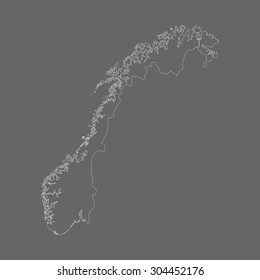 map of Norway