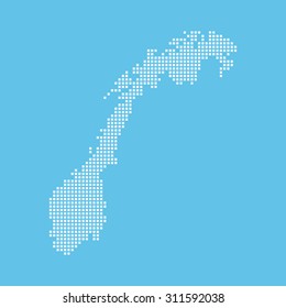 map of Norway