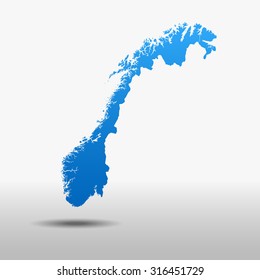 map of Norway