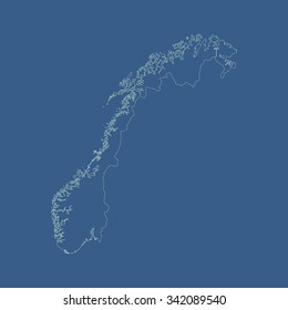 map of Norway
