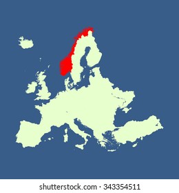 map of Norway