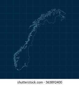 map of Norway