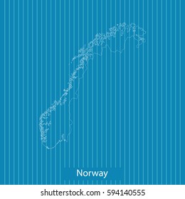 map of Norway