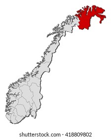 Map - Norway, Finnmark