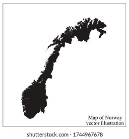 Map of Norway with flag. Norwegian infographic.