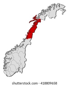 Map - Norway, Nordland