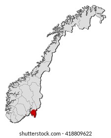 Map - Norway, Ostfold