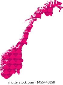 map of Norway. vector illustration