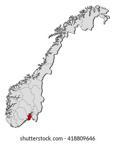 Map - Norway, Vestfold