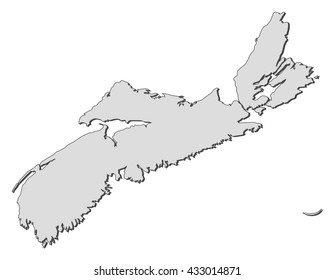 Map - Nova Scotia (Canada)