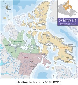 Map Of Nunavut