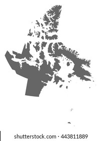 Map - Nunavut (Canada)