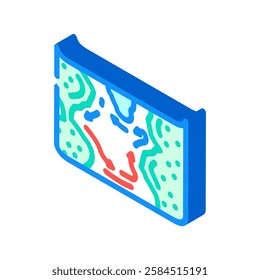 map of ocean currents world ocean isometric icon vector. map of ocean currents world ocean sign. isolated symbol illustration
