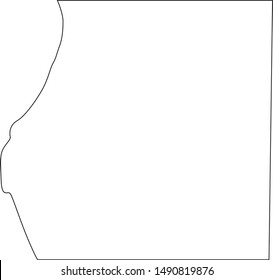 map of Oceana County in state of Michigan