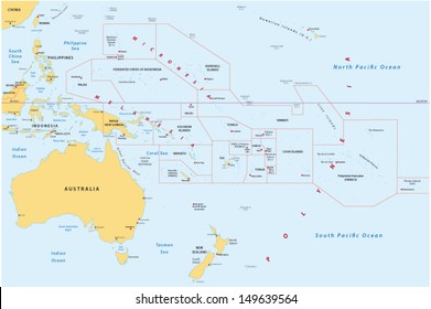 Map Of Oceania