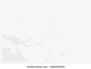 Map of Oceania with highlighted Nauru map, gray map of Nauru with neighboring countries