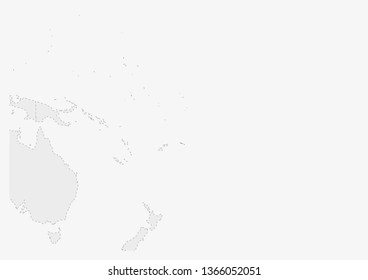 Map of Oceania with highlighted Samoa map, gray map of Samoa with neighboring countries