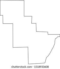 map of oconto county in state of Wisconsin