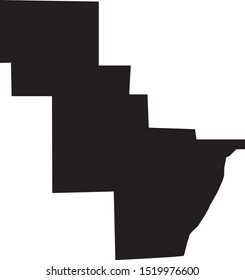 map of oconto county in state of Wisconsin