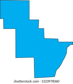 map of oconto county in state of Wisconsin