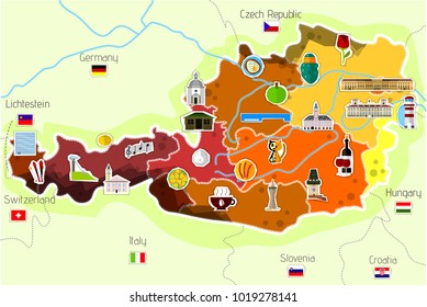 Map od Austria