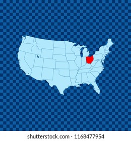 map of Ohio