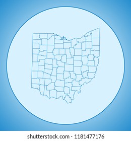 map of Ohio