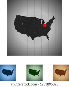 map of Ohio