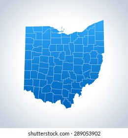 map of Ohio