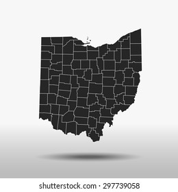 map of Ohio