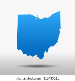 map of Ohio